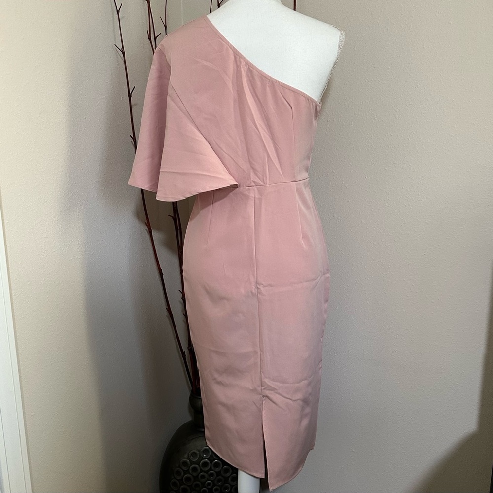 CBR light pink one shoulder dress - Picture 3 of 13